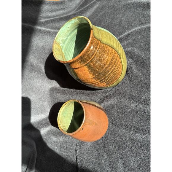 Wilson Creek Ceramic Pottery Signed Vase Set of 2 WI - Picture 10 of 14